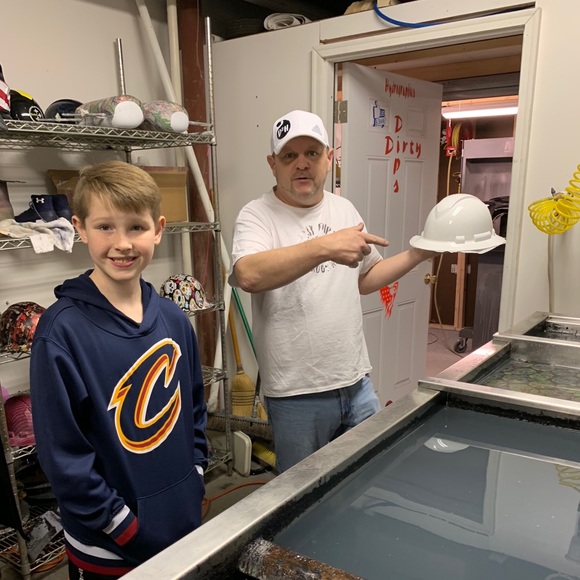 One of a kind HYDROGRAPHIC Reaper hard hat - Picture 6 of 7